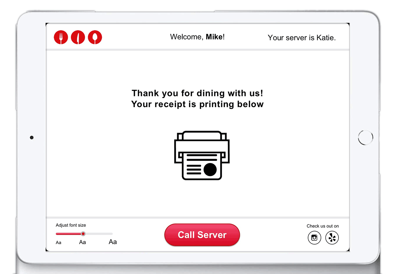 Restaurant service app UX design Ali Hoss